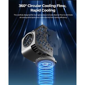 Mise à niveau du conduit de ventilation Creality X BEN2C Nautilus pour imprimante 3D K1 Max, flux de refroidissement circulaire à 360°, ASIN B0DM21WHL3 - Product Image 3