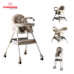 Seggiolone Multifunzionale Pieghevole e Regolabile per Bambini, Sedia a Dondolo, Sedia da Pranzo Portatile, Sedia Gioco per Bambini - Product Image 2