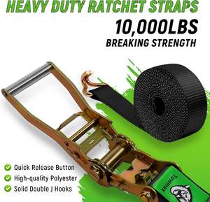 Einziehbarer Ratschen-Zurrgurt 5000kg Polypropylen-Hochleistungs-Fracht sicherungs gurt für LKW-Anhänger OEM Factory Supply - Product Image 3