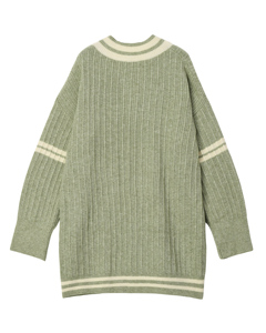 Stile coreano stile Casual Pullover manica lunga con scollo a V <span class=keywords><strong>maglieria</strong></span> per donna Shopping <span class=keywords><strong>Online</strong></span> per maglia Ropa Mujer - Product Image 5