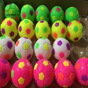 6.5CM Flash Sound Elastic Football, <strong>Luminous</strong> Toys Massage <strong>Ball</strong> - Product Image 1