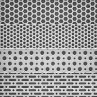 Grille de maille de haut-parleur de plaque de tôle perforée en acier plat à trou hexagonal