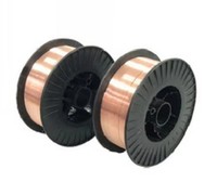 Fil de soudage solide en acier au carbone recouvert de cuivre AWS A5.18 ER70S-6, fil de cuivre industriel