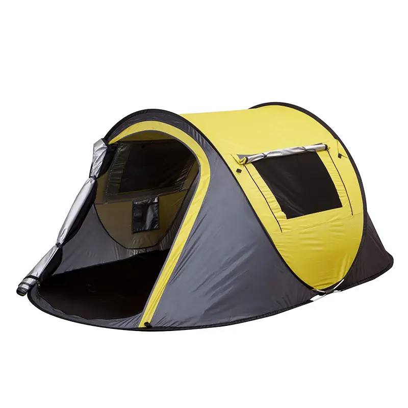 Быстрооткрывающаяся палатка, Большая водонепроницаемая семейная палатка на 3-4 человек, для отдыха на открытом воздухе, походные палатки на заказ