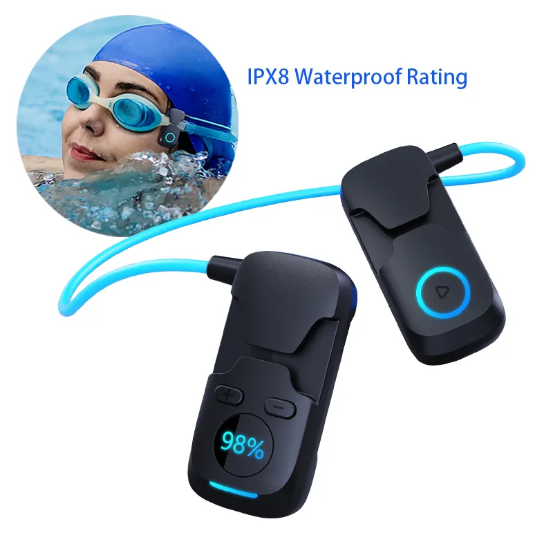 New Arrival electronics 2023 Trending Amazon Swimming sports Headset Bone Conduction Headphone ipx8 Waterproof with MP3 memory