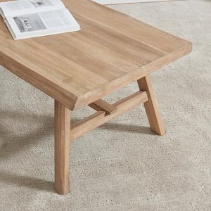 Gỗ Trang Trại rắn Bàn cà phê, mộc mạc hình chữ nhật trung tâm bảng cho phòng khách, gỗ tự nhiên trung tâm bảng cho phòng khách - Product Image 5