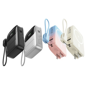 Batterie externe portable 3-en-1 toute nouvelle, super puissante, charge rapide 22,5 W avec câbles détachables et prise AC pliable pour les États-Unis/Canada - Product Image 5