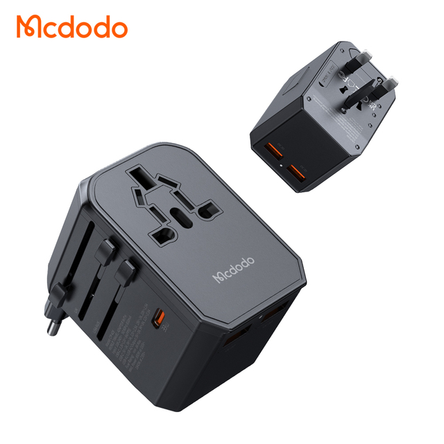 33W Global Travel Adapter 3 Ports AC Plug PPS PD 18W 27W 30W Multiple USB C Travel Power Adapter PD Wall Charger