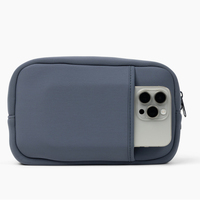 OEM Wasserabweisende Leichte Langlebige Neopren-Kulturtasche mit Netzfach und Außentasche Mehrzweck-Kosmetiktasche