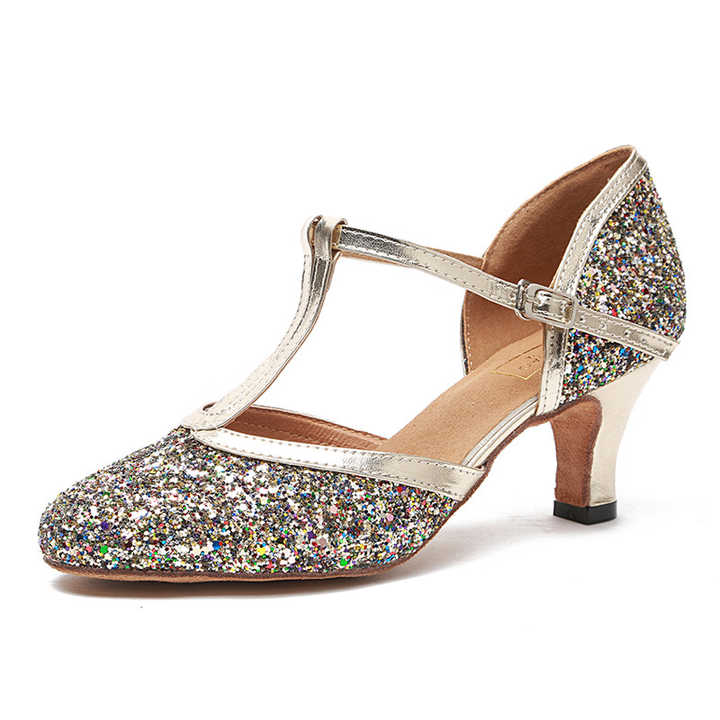 Sandalias Plateadas Mujer ZAPATOS DE SALSA MAQUILLAJE PIEDRAS