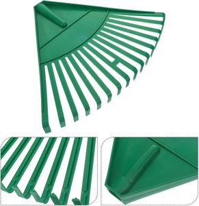 Râteau à <span class=keywords><strong>feuilles</strong></span> portable en plastique – Râteau de jardin de 27 cm de large avec long manche en bois et 22 dents pour le nettoyage des pelouses et des jardins - Product Image 4