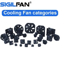 Kipas Pendingin Aksial DC Elektrik 40x40x20mm 5-24V Tanpa Sikat Bilah Plastik OEM/ODM Bantalan Bola/Sleeve 8000 RPM untuk 3D