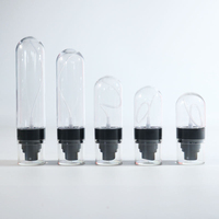Service OEM&ODM – Nouvelle bouteille PET transparente en forme de Boston de 250, 500, 1000 ml avec pompe à lotion pour l'emballage de shampoing, gel douche et lotion