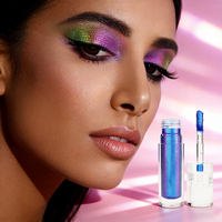 Veganer Chamäleon Multichrome Flüssiger Wasserfester Leuchtender Lidschatten 5g Nasspigment Duochrome Schimmer Einzelfarbe Hell Dunkel Fair