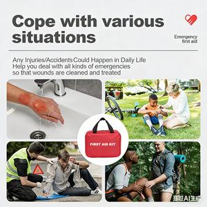 Usine 234 pièces sac médical de trauma d'urgence outils de sauvetage en plein air maison voiture voyage bureau rouge trousse de premiers soins pour EMS EMT - Product Image 5