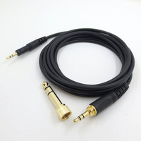 Kabel pengganti untuk Audio ATH-M50X M40X M60X M70X headphone cocok untuk banyak headphone konversi 6.35mm