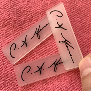 Étiquette en caoutchouc silicone transparente personnalisée, étiquette en caoutchouc imperméable avec logo privé pour <span class=keywords><strong>le</strong></span> cuir - Product Image 2