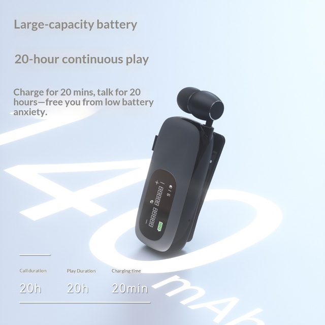New V54 Wireless In-Ear Earphones for 5.4 Waterproof Ultra-Long Battery Life Noise Cancellation Cross-Border Single-Ear