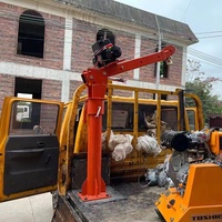 Nouveau treuil électrique télescopique rotatif à 360 degrés portable 24v 1 tonne Mini grue montée sur véhicule