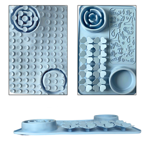 Rectangular Multi-functional Pet Licking <b>Mat</b> Silicone 3 in 1 Pet Licking <b>Mat</b> Multifunctional Slow Food Plate - Product Image 4