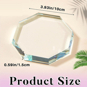 Presse-papiers en verre cristal rectangulaire transparent blanc, gravure sur cristal, décoration de la maison, cadeau personnel - Product Image 4