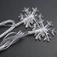 Vente en gros de guirlandes lumineuses de Noël Flocon de neige 40LED pour Noël Jardin Chambre à coucher Fête Intérieur Extérieur Décoration