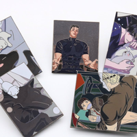 Pins en émail anime personnalisés, badges métalliques de personnages, pins en émail de dessins animés OEM pour collectionneurs, décoration de sac à dos, cadeau pour les fans