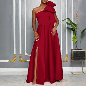 Robes de <span class=keywords><strong>demoiselle</strong></span> <span class=keywords><strong>d</strong></span>'<span class=keywords><strong>honneur</strong></span> longues et sans manches, de luxe, rouges, bon marché, en gros pour femmes, grandes tailles - Product Image 2