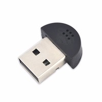 Microphone USB 2.0 super mini, adaptateur audio MIC, studio portable, pilote de parole gratuit pour ordinateur portable/ordinateur/PC/MSN/Skype