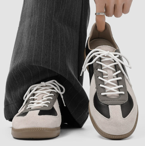 Zapatillas Retro de Gamuza Azul para Hombre, Suela de Goma, Calzado Casual para Caminar, Calzado Deportivo Ligero y Cómodo - Product Image 2
