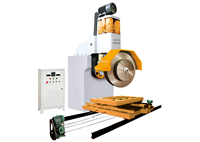 Machine de découpe de pierre automatique à bras unique certifiée CE, ligne de production de pierre avec moteur et pompe à engrenages haute sécurité