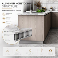 Meuble de cuisine moderne en aluminium pour maison de plage, armoire de rangement étanche et antirouille, meuble de rangement modulaire personnalisé pour villa côtière
