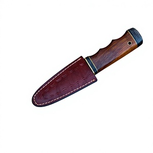 Couteau Sgian Dubh à Lame Fixe en Acier Damas Personnalisé avec Manche en Bois, Couteau de Cérémonie des Highlands pour l'Extérieur – Vente Chaude - Product Image 3
