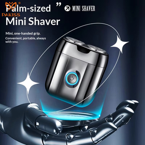 PAKISS - Afeitadora Eléctrica Mini de Doble Cabezal al por Mayor - Luces LED de 7 Colores - Maquinilla de Afeitar Portátil de Viaje para Hombres OEM/ODM - Product Image 3