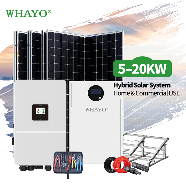 15KW Complete Energy Storage System Monocrystalline Panels Lithium Ion Battery 20-50kwh MPPT Controller for Home Use