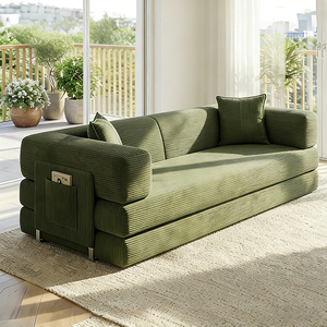 EU Modular Sectional Set Furniture One-piece Dual-purpose <b>Small</b> <b>Bed</b> Compression Fabric Bean Bag Couch Living Room <b>Sofas</b> - Product Image 1