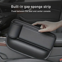 Organisateur universel en cuir pour l'espace entre les sièges de voiture, anti-chute, avec porte-gobelet, poche console pour téléphone, clés et cartes, pour SUV et berlines