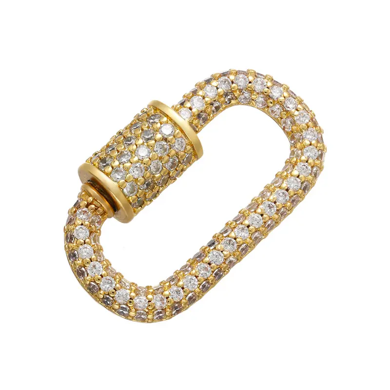 2024 bracelet collier vis mini minuscule petit laiton argent or pendentif breloque fermoir mousquetons pour bijoux