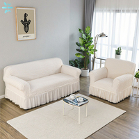 Housse de canapé en polyester de qualité supérieure antidérapante élastique lavable en machine protecteur de meubles durables pour salon décor à la maison