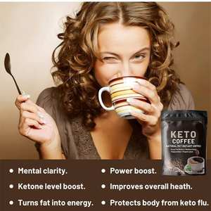 Slim Diet Keto kopi alami, coklat rasa makanan pengganti kopi detoks membakar lemak Plus langsing kontrol berat badan - Product Image 5
