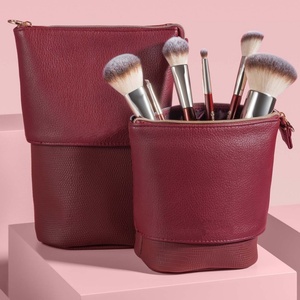Tùy Chỉnh Da Standup Bàn Chải Chủ & Du Lịch Trang Điểm Tổ Chức Túi Mỹ Phẩm Lưu Trữ Túi Cho Thuận Tiện Trang Điểm Ứng Dụng Và Lưu Trữ - Product Image 1
