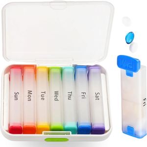 Pastillero de Plástico Portátil Personalizado con Logotipo, 7 Días, 14 Compartimentos, Gran Capacidad - Product Image 4