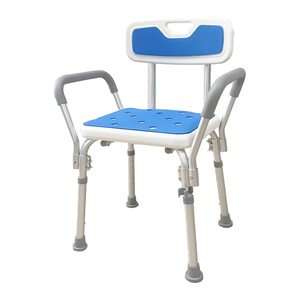 Silla de Ducha de Aleación de Aluminio con Altura Ajustable, Silla de Baño con Cojín para Personas Mayores - Product Image 6
