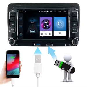 Estéreo para Auto Android 2 Din para VW <span class=keywords><strong>Volkswagen</strong></span> Polo Bora Passat CC Jetta <span class=keywords><strong>Tiguan</strong></span> con CarPlay Inalámbrico, GPS, Bluetooth y WiFi - Product Image 3