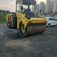 Rouleau compresseur vibrant BOMAG BW203AD-4 à double tambour compacteur utilisé et bon marché de 10 à 15 tonnes avec composants du noyau du moteur du moteur