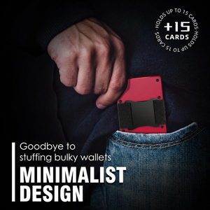 Men's <b>Slim</b> Aluminum Credit <b>Card</b> <b>Holder</b> Minimalist Front Pocket Design Custom Logo Business RFID Blocking Wallet - Product Image 6