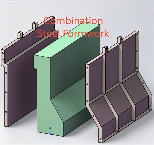 Q235 Steel Column Concrete Formwork Panel-High Strength Reusable Industrial Formwork for Building Construction-LEDTAO 1 Year