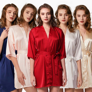 Camisón de boda para mujer, pijama de seda helada, bata de baño Sexy, ropa de dormir para el hogar para mujer, precio barato de fábrica - Product Image 5