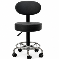 DENGTELI Chaise de bureau en cuir PU, chaise médicale, chaise d'allaitement, chaise de maison, chaise de clinique dentaire, chaise de visiteur, chaise ergonomique