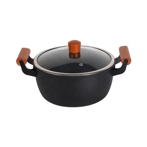Chuyên nghiệp <span class=keywords><strong>Cookware</strong></span> sets Đen đồ nhà bếp không dính gang chậu <span class=keywords><strong>Cookware</strong></span> sets đối với nấu ăn - Product Image 4